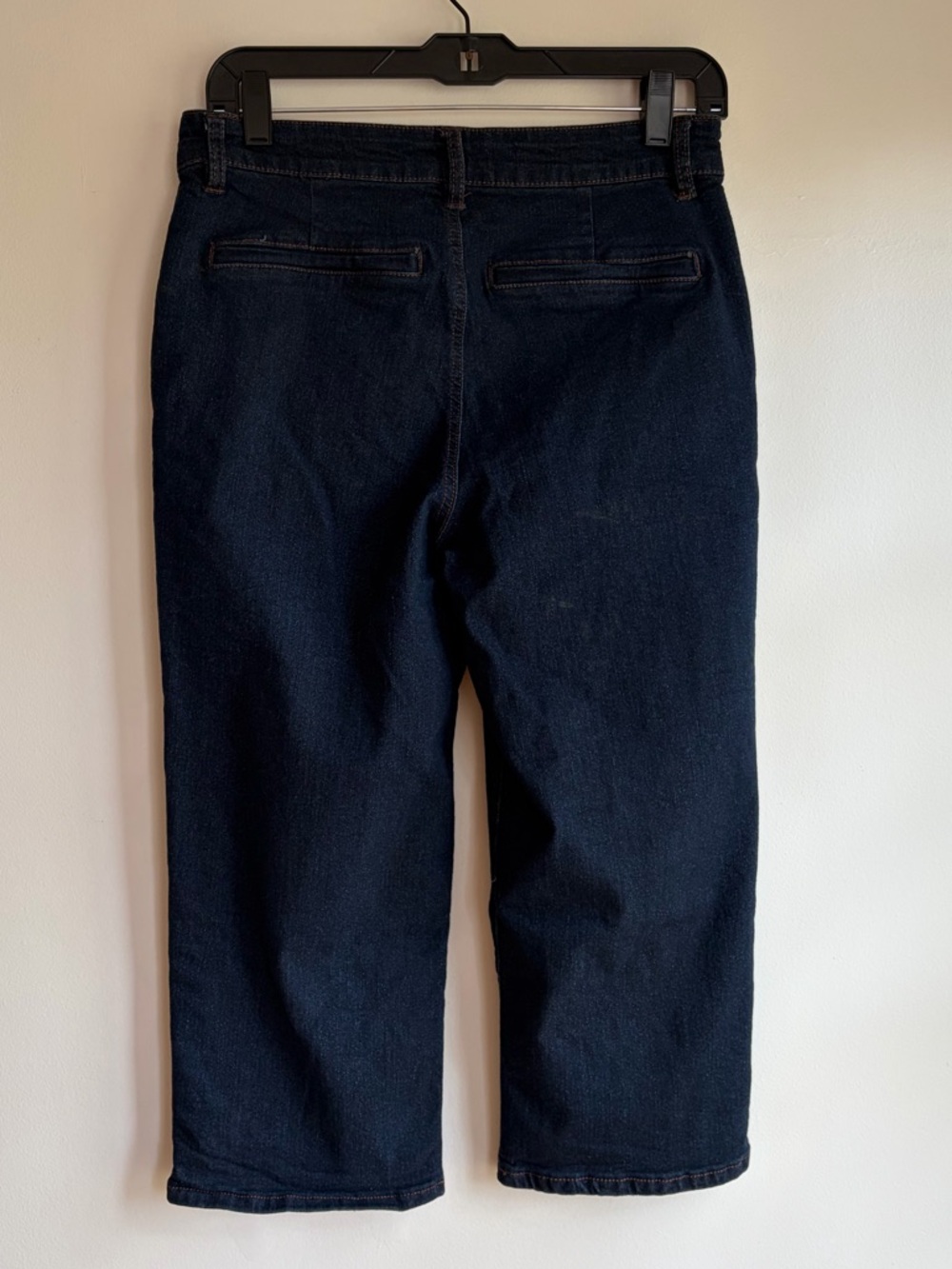 Rachel Zoe Straight Leg Cropped Capri Blue Jeans Size 8 - Picture 3 of 5